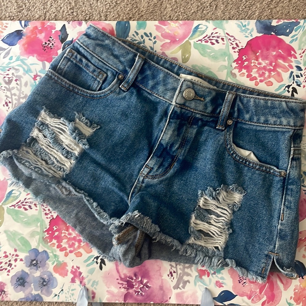 Pacsun high rise festival jean shorts